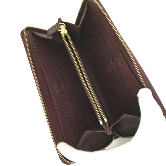 CELINE Macadam Camvas Leather Zip Around Long Wallet /1K2333 - Picture 4 of 8